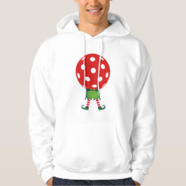 Kerst Pickleball Sweatshirt Pickleball Elf Rood