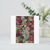 Kerst Pijnboompitten Decoraties Feestdagenkaart (Staand voorkant)