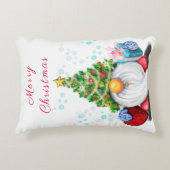 Kerst Pillow Gnome met Gift Accent Kussen (Voorkant)