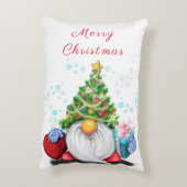 Kerst Pillow Gnome met Gift Accent Kussen (Achterkant (Verticaal))