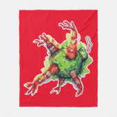 Kerst Pinata Fleece Deken (Voorkant)