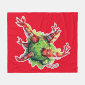 Kerst Pinata Fleece Deken (Voorkant (Horizontaal))