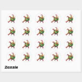 Kerst Pinata Ronde Sticker (Vel)