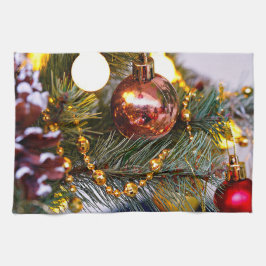 Kerst Pine Bauble en Garland Theedoek