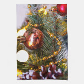 Kerst Pine Bauble en Garland Theedoek (Verticaal)