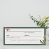 Kerst Pine Business Cadeaubon (Staand voorkant)