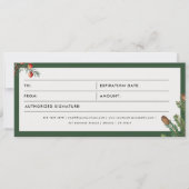 Kerst Pine Business Cadeaubon (Voorkant)