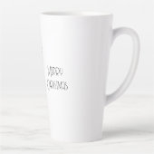 Kerst Pine Cones Branch en Ornament Latte Mok (Rechts)