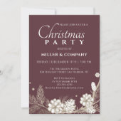 Kerst Pine Modern Corporate Kerstfeest Kaart (Voorkant)