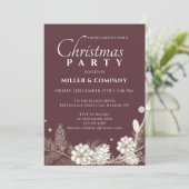 Kerst Pine Modern Corporate Kerstfeest Kaart (Staand voorkant)