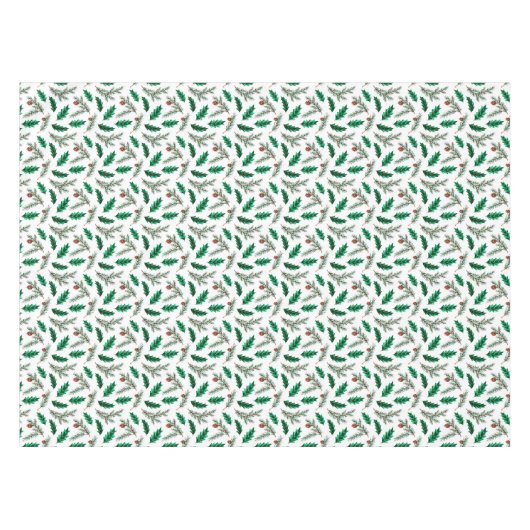 Kerst Pine takken Tafelkleed (Voorkant (Horizontaal))