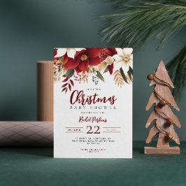 Kerst Pinecone Berries Unisex Baby shower Kaart