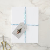 Kerst pinecone boom rustieke vakantie gewoonte cadeaulabel (Met Touw)