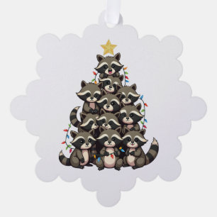 Kerst Pinguïn Boom Dierenliefhebber Schattig Vakan Ornament Kaart