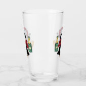 Kerst Pinguïn Grappig Glas (Links)