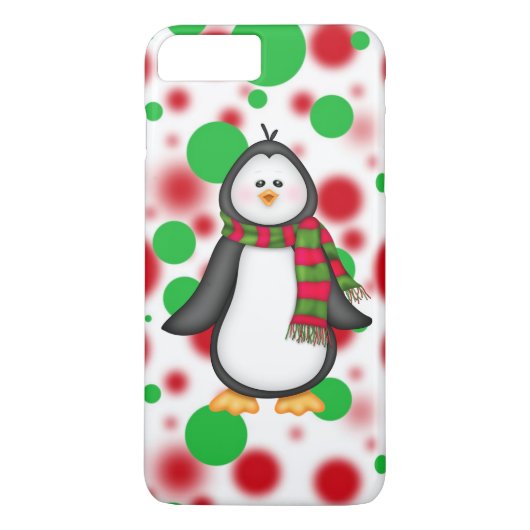 Kerst pinguïn iPhone 7 plus barely there hoes (Achterkant)