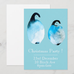 Kerst pinguïn Kerstfeest uitnodiging