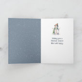 Kerst Pinguïn Kuiken Het Maken Van Een Sneeuwengel Kaart (Binnen)