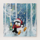 Kerst Pinguïn Puzzel (Verticaal)