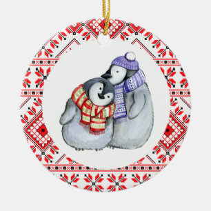Kerst Pinguïn Winter Dieren Decoratie Bauble