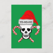 Kerst, Pirate Skull Informatiekaartje (Voorkant)