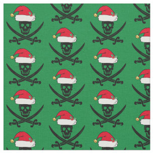 Kerst Pirate Skull Stof