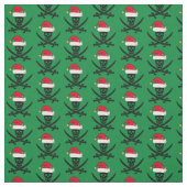 Kerst Pirate Skull Stof (Swatch)