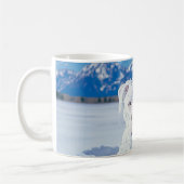 Kerst Pitbull Dog Snowman Koffiemok (Links)