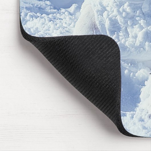 Kerst Pitbull Dog Snowman Muismat (Hoek)