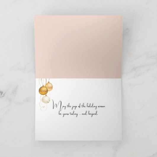 Kerst Pixie Fairy Het spelen van een harp Kaart (Binnen)