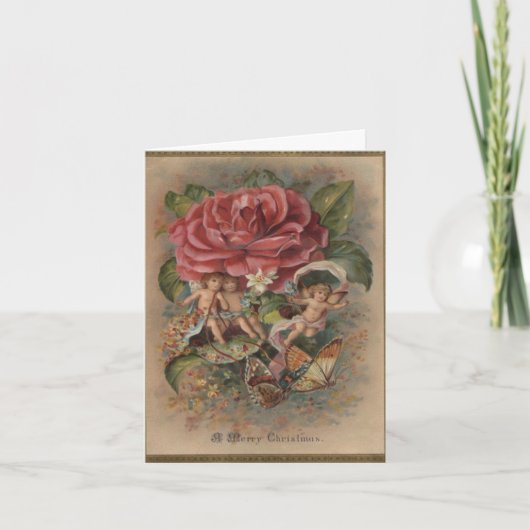 Kerst Pixies Versturen Wensen Kerst Kaart (Voorkant)