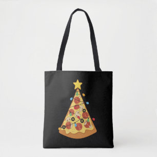 Kerst Pizza Liefhebber Vakantiediner Kerstnacht Tote Bag