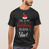 Kerst PJ pyjama Mannen Vrouwen PJ's voor familie T-shirt (Voorkant)