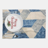 Kerst plaats instelling theedoek (Horizontaal)