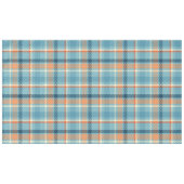 Kerst Plaid Check blauw beige wit patroon Tafelkleed (Voorkant (Horizontaal))
