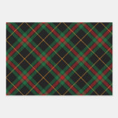 Kerst Plaid Feestelijke Tartan Inpakpapier Vel (Voorkant 2)