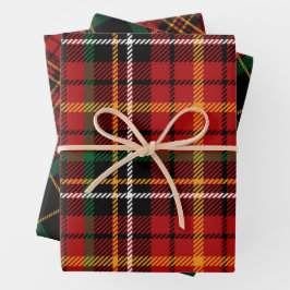 Kerst Plaid Feestelijke Tartan Inpakpapier Vel