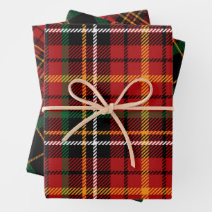 Kerst Plaid Feestelijke Tartan Inpakpapier Vel
