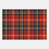 Kerst Plaid Feestelijke Tartan Inpakpapier Vel (Voorkant)