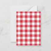 Kerst Plaid Foto Rusticale Botanische Print Notitiekaartje (Achterkant)