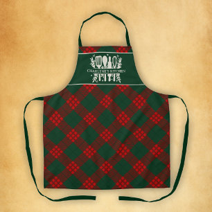 Kerst Plaid Gepersonaliseerde Rustieke Country Sch Schort