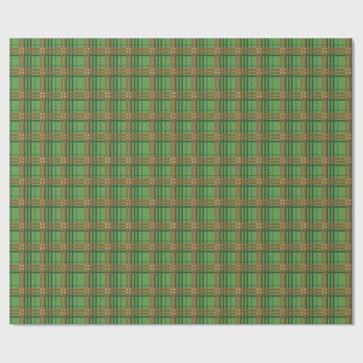  Kerst Plaid Groen en Rood Cadeaupapier (Vlak)