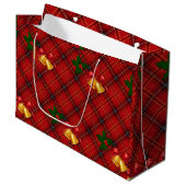 Kerst Plaid Groot Cadeauzakje (Voorkant Gekanteld)