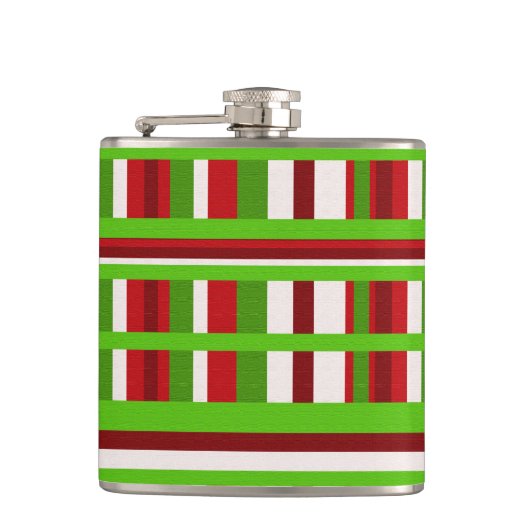 Kerst Plaid Heupfles (Voorkant)