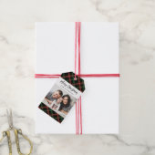 Kerst Plaid Kerst Foto Gift Label Cadeaulabel (Met Touw)