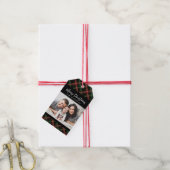 Kerst Plaid Kerst Foto Gift Label Cadeaulabel (Met Touw)