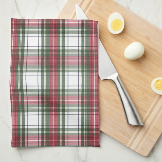 Kerst Plaid - Keukenhanddoeken (Quarter Fold)