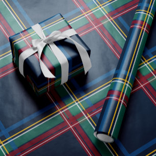 Kerst plaid klassieke eenvoudige kleurrijke vakant cadeaupapier
