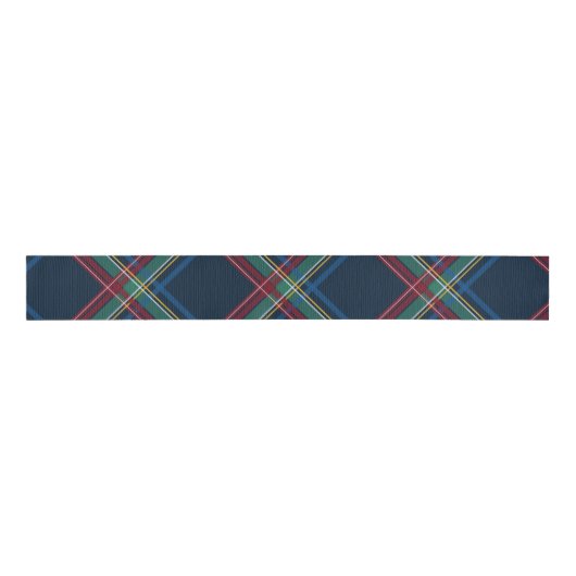 Kerst plaid klassieke marine vakantie grosgrain lint (Voorkant)
