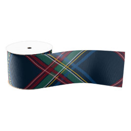 Kerst plaid klassieke marine vakantie grosgrain lint